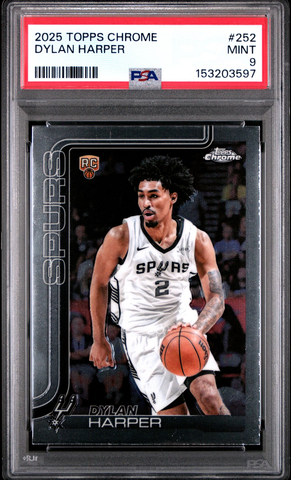 2025 Topps Chrome Dylan Harper #252 Mint 9 front