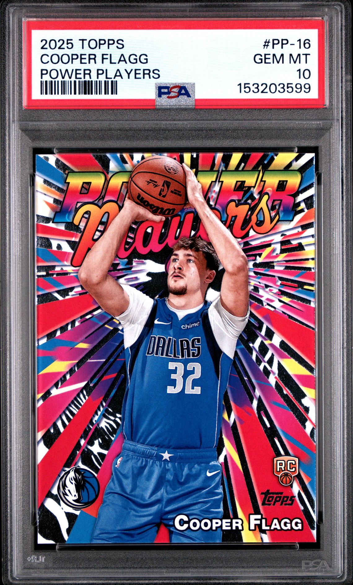 2025 Topps Power Players Cooper Flagg #Pp-16 Gem Mt 10 front