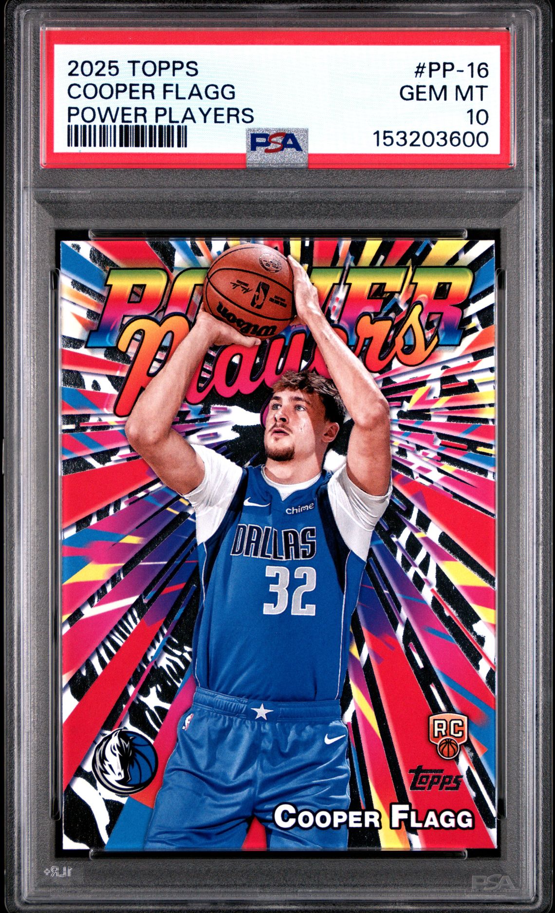 2025 Topps Power Players Cooper Flagg #Pp-16 Gem Mt 10 front