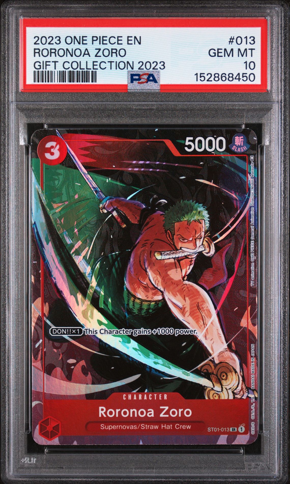2023 One Piece ONE PIECE GIFT COLLECTION 2023 #013 Roronoa Zoro front