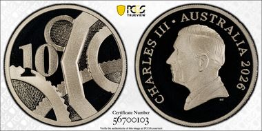 2026 10C Decimal Currency 60th Anniversary CuNi PR70DCAM
