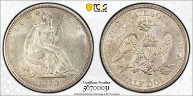 1870-S 50C MS63