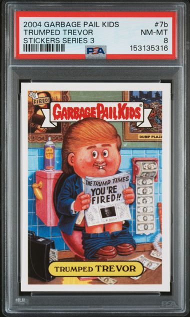 2004 Topps GARBAGE PAIL KIDS STICKERS SERIES 3 STICKERS SERIES 3 #7B Trumped Trevor front