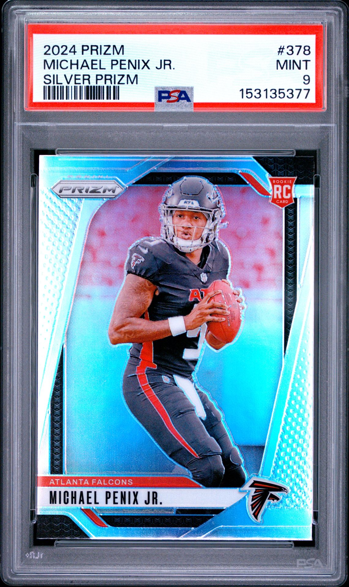 2024 Panini Prizm Michael Penix Jr. #378 (Silver Prizm) Mint 9 front