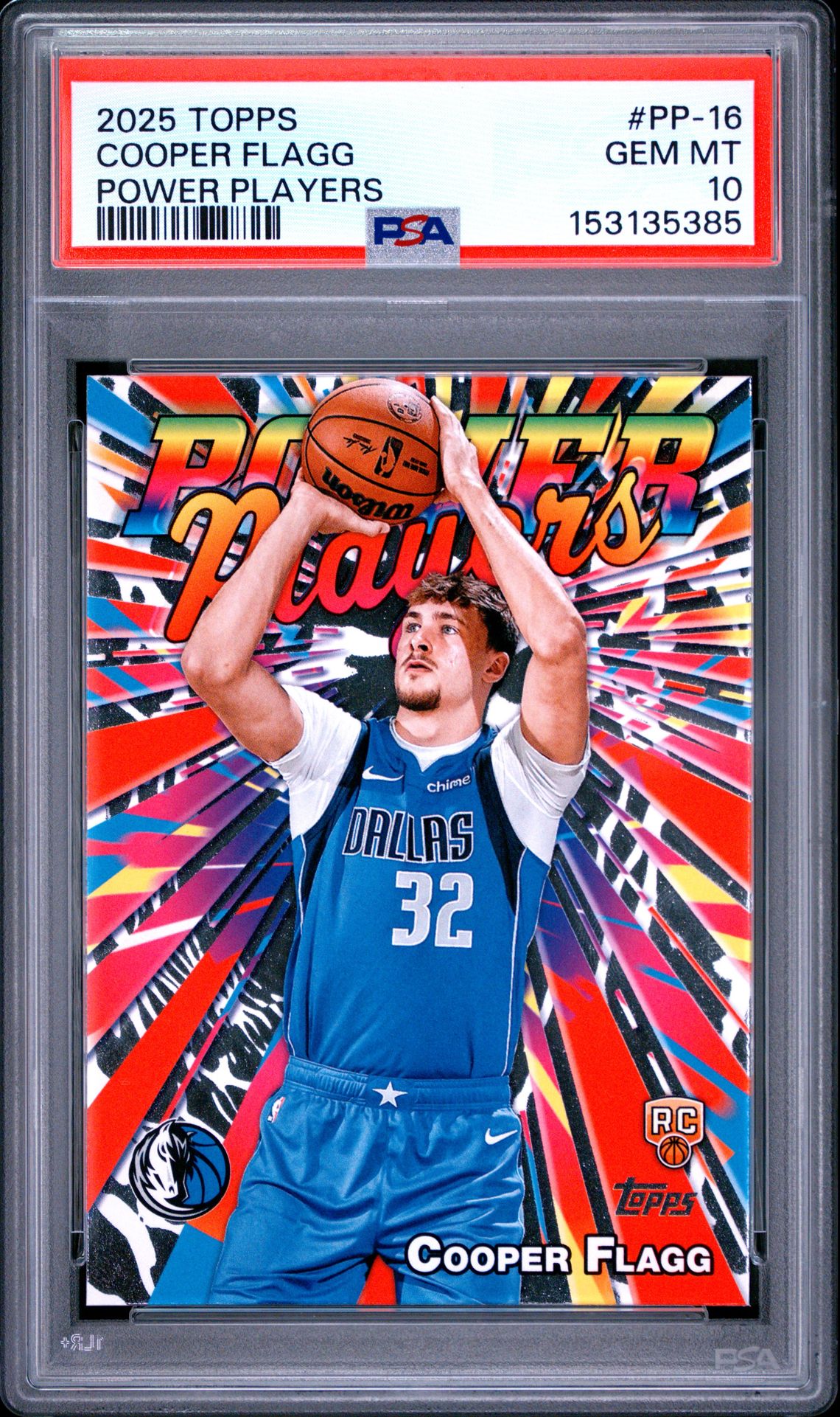 2025 Topps Power Players Cooper Flagg #Pp-16 Gem Mt 10 front