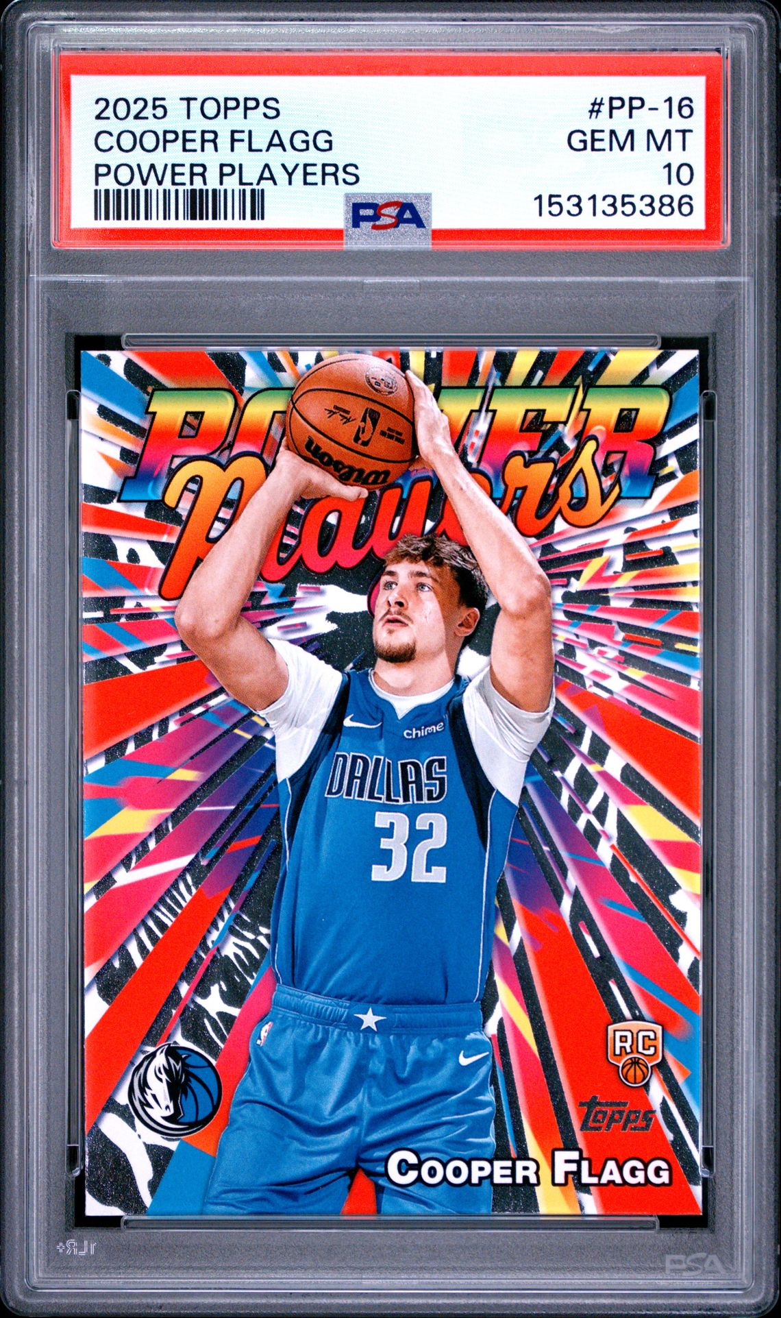 2025 Topps Power Players Cooper Flagg #Pp-16 Gem Mt 10 front