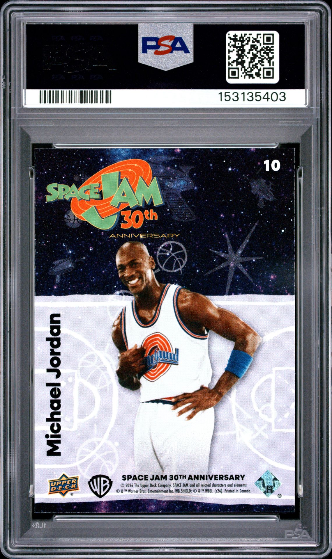2026 Upper Deck Space Jam 30Th Anniversary Michael Jordan #10 Mint 9 back