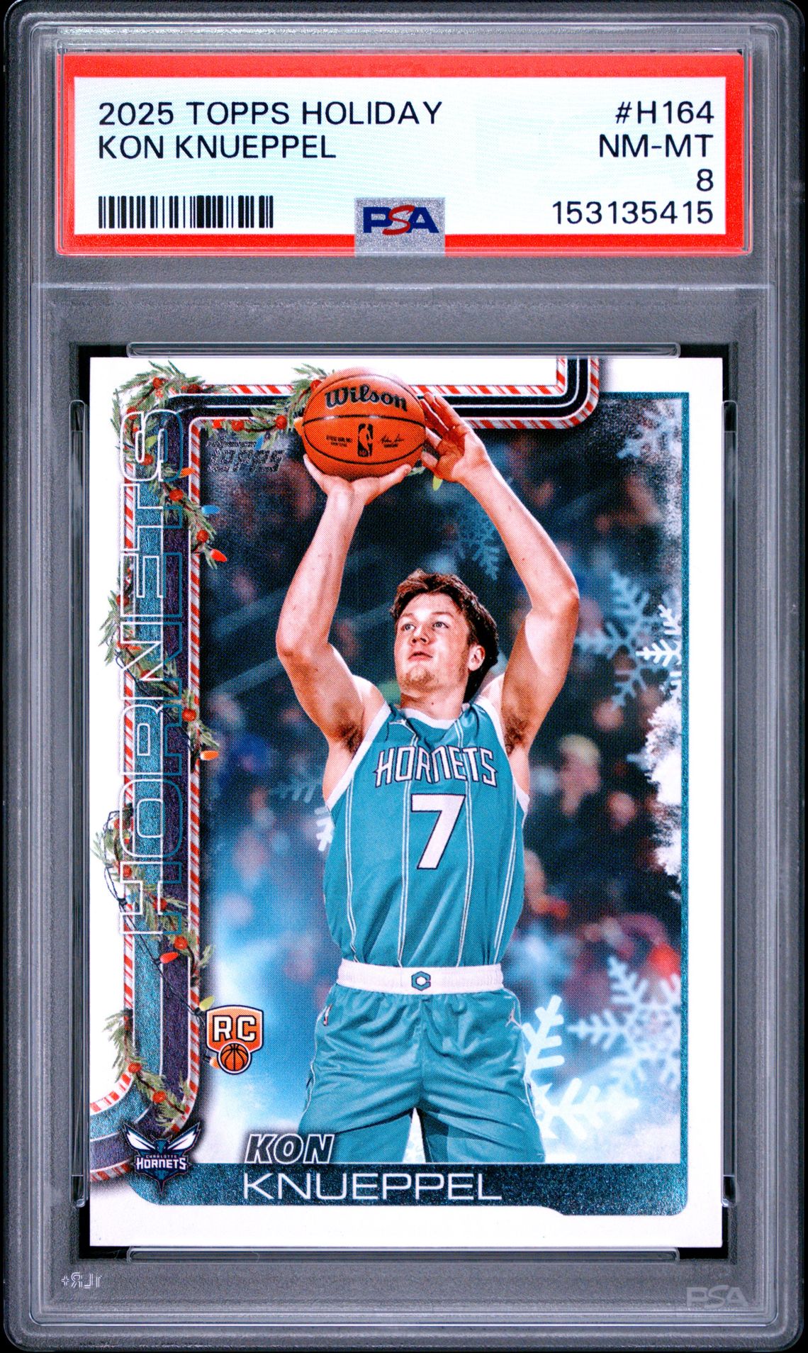 2025 Topps Holiday Kon Knueppel #H164 Nm-Mt 8 front