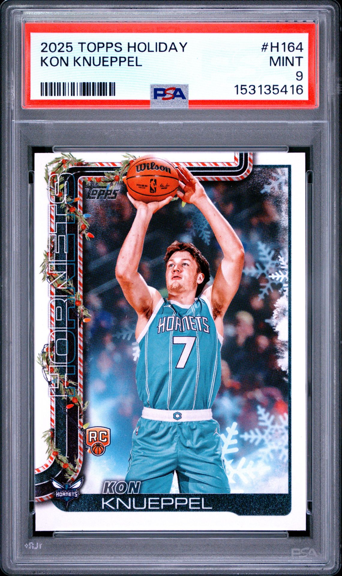 2025 Topps Holiday Kon Knueppel #H164 Mint 9 front