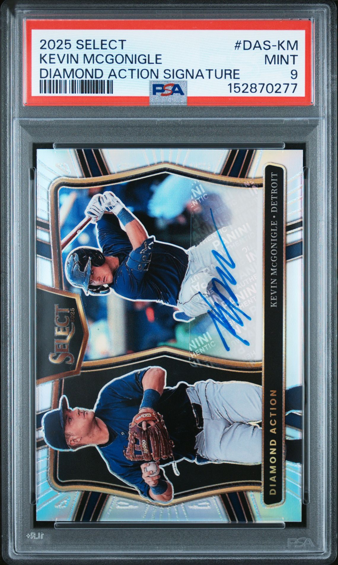2025 Panini Select Diamond Action Signatures Kevin Mcgonigle #Das-Km Mint 9 front