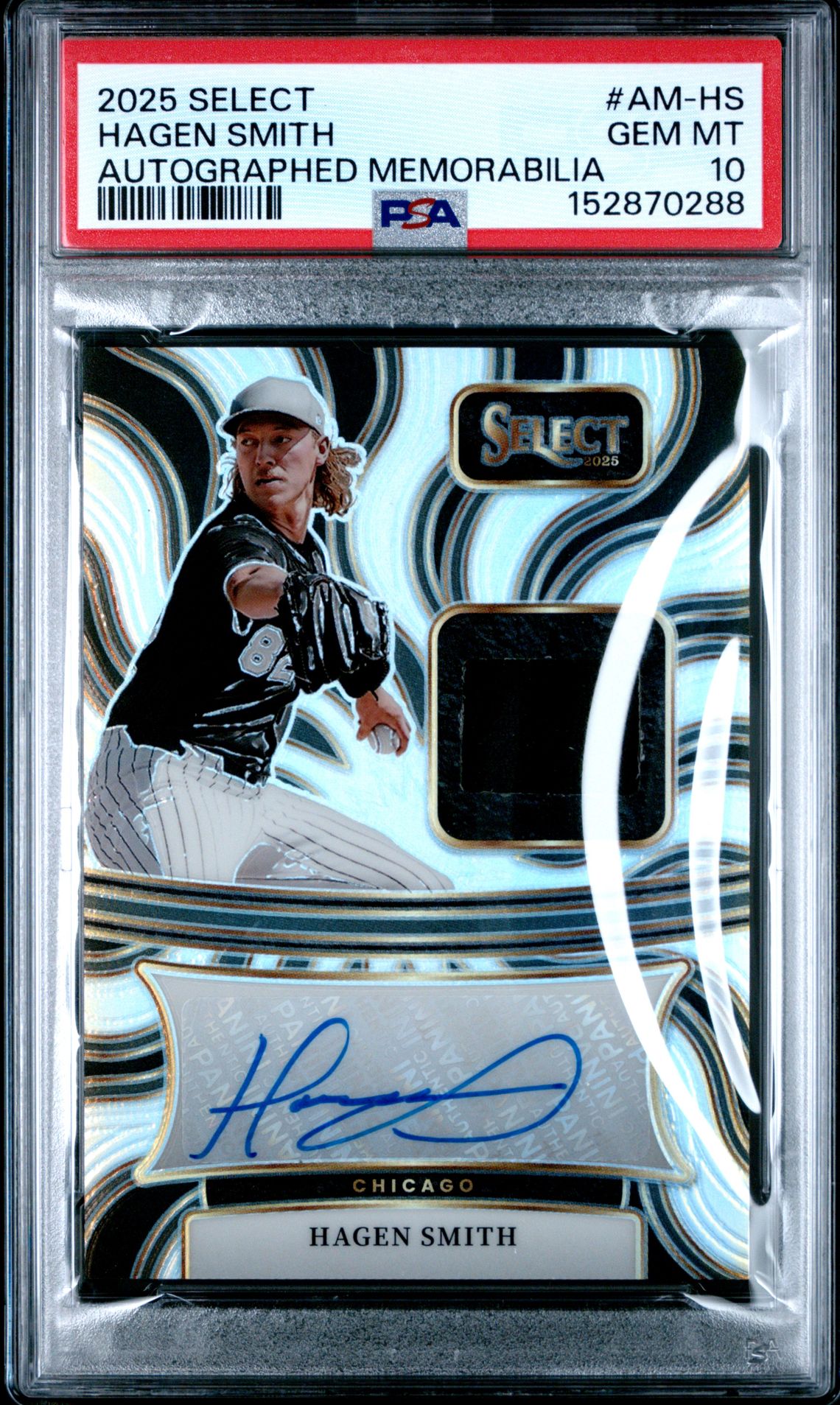 2025 Panini Select Autographed Memorabilia Hagen Smith #Am-Hs Gem Mt 10 front