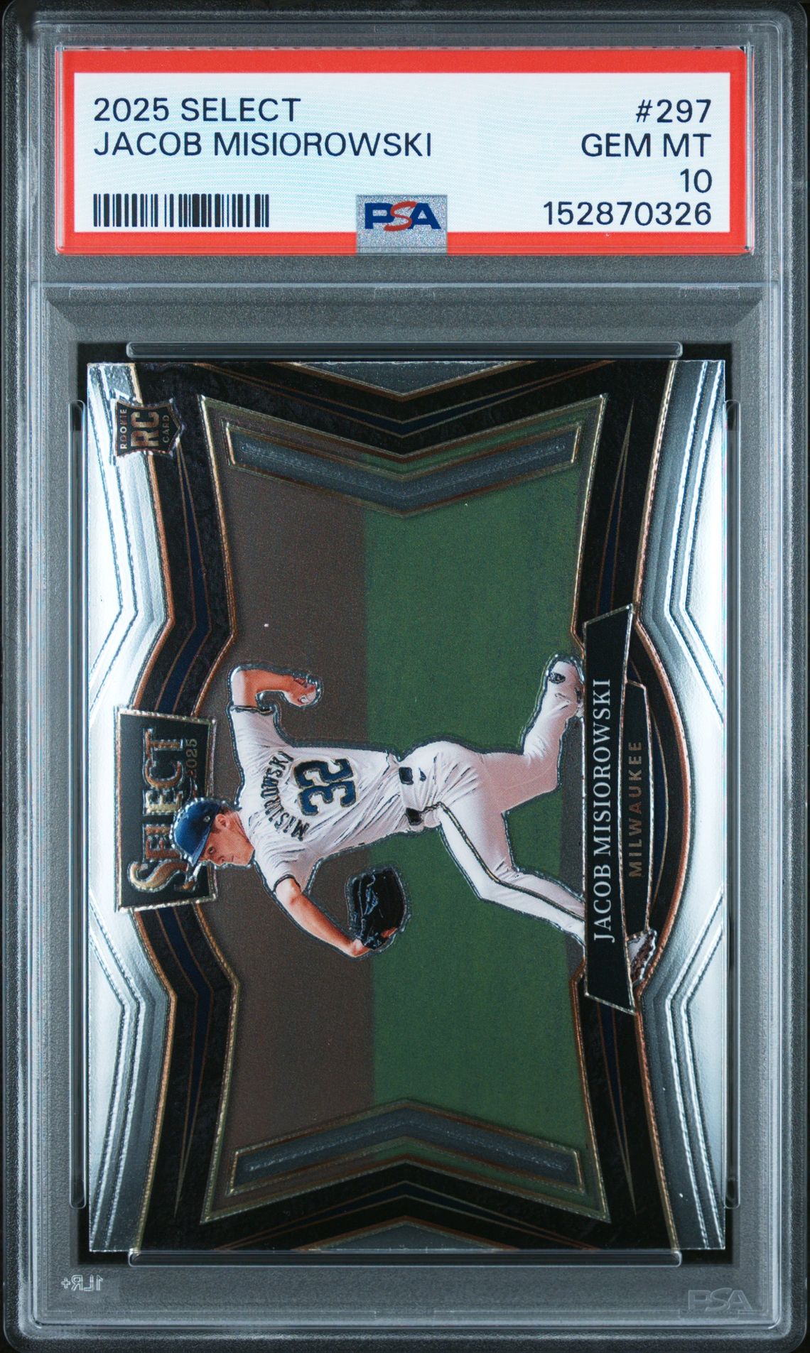 2025 Panini Select Jacob Misiorowski #297 Gem Mt 10 front
