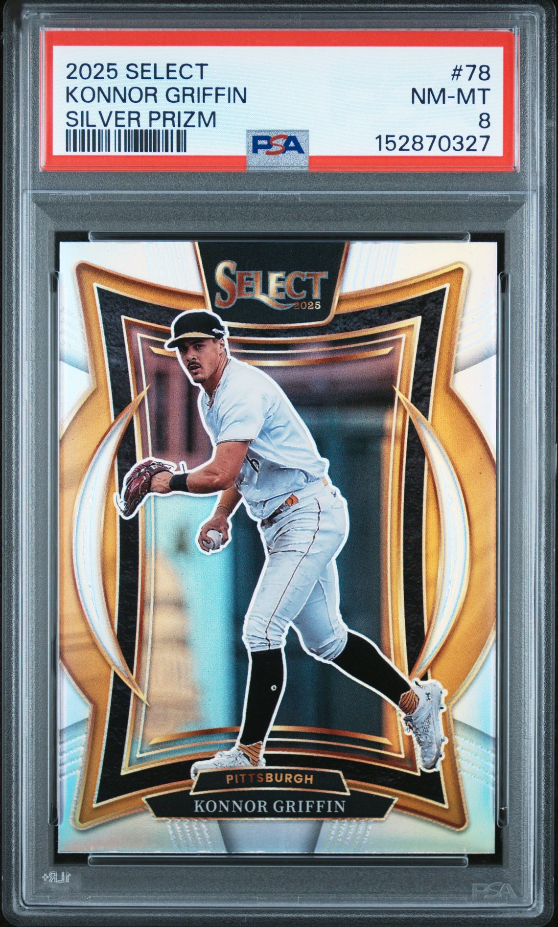 2025 Panini Select Konnor Griffin #78 (Silver Prizm) Nm-Mt 8 front