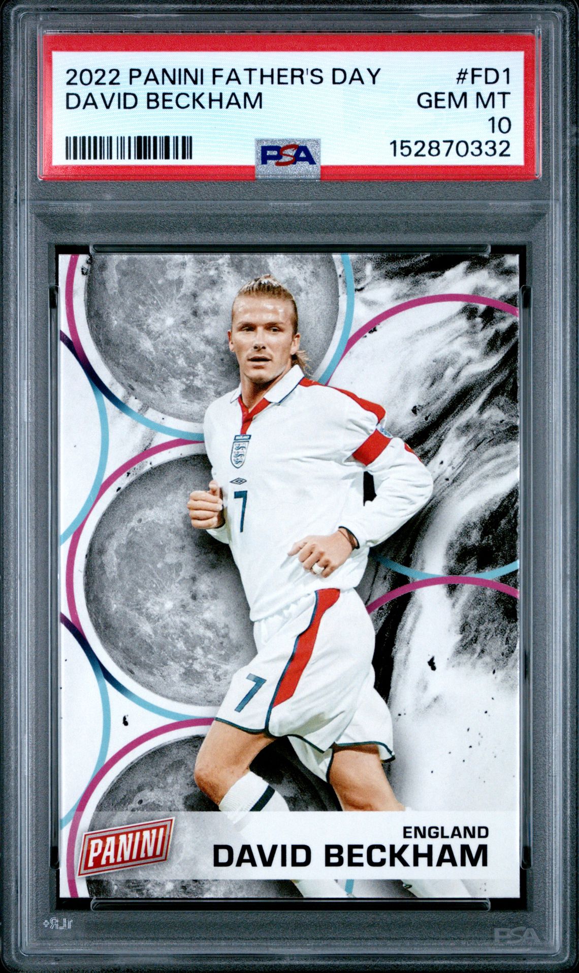 2022 Panini Father's Day David Beckham #Fd1 Gem Mt 10 front