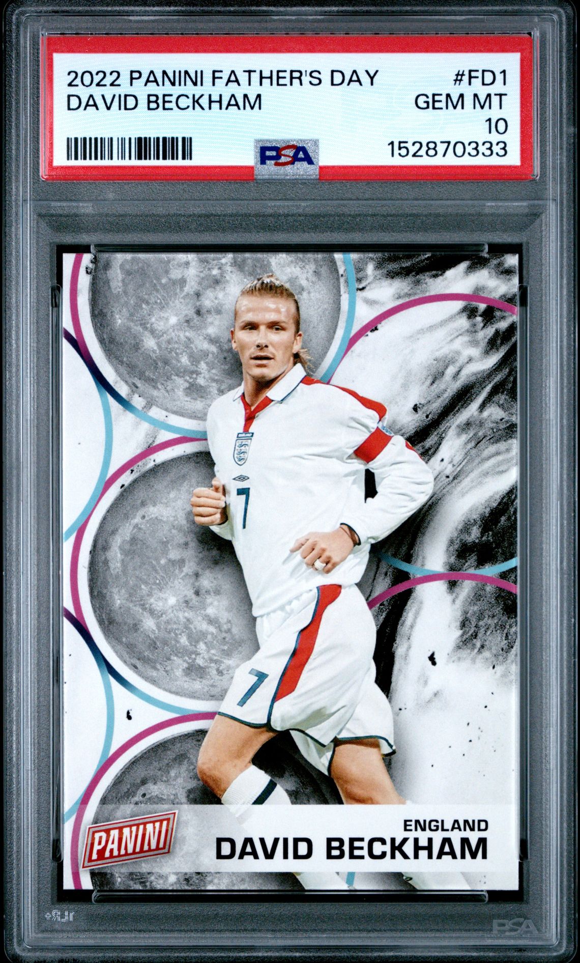 2022 Panini Father's Day David Beckham #Fd1 Gem Mt 10 front