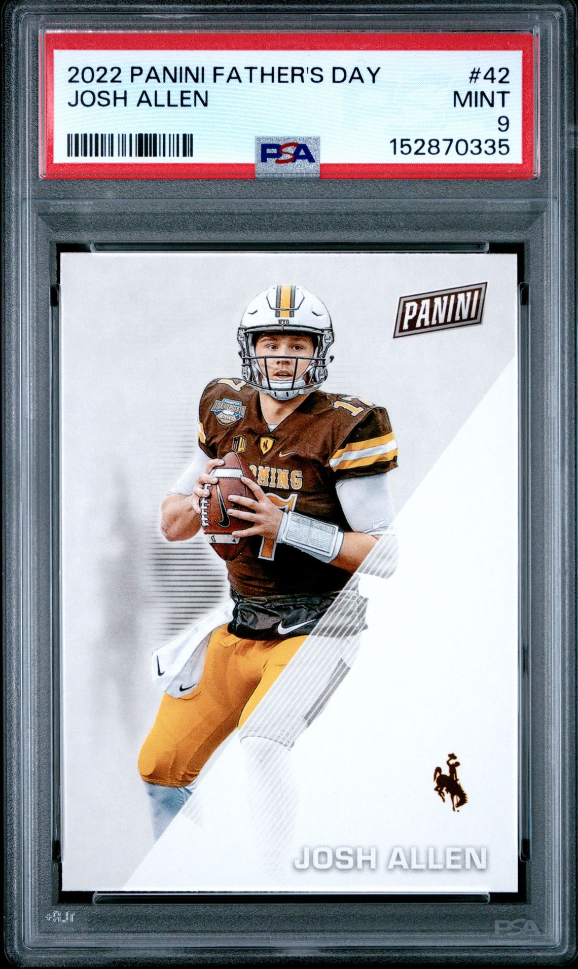 2022 Panini Father's Day Josh Allen #42 Mint 9 front