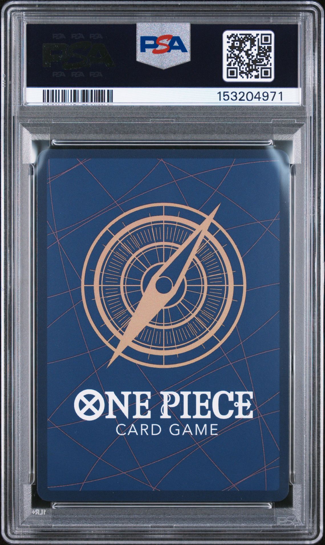 2025 One Piece Op10-Royal Blood Kuzan #082 (Alternate Art) Gem Mt 10 back view - PSA certificate #153204971
