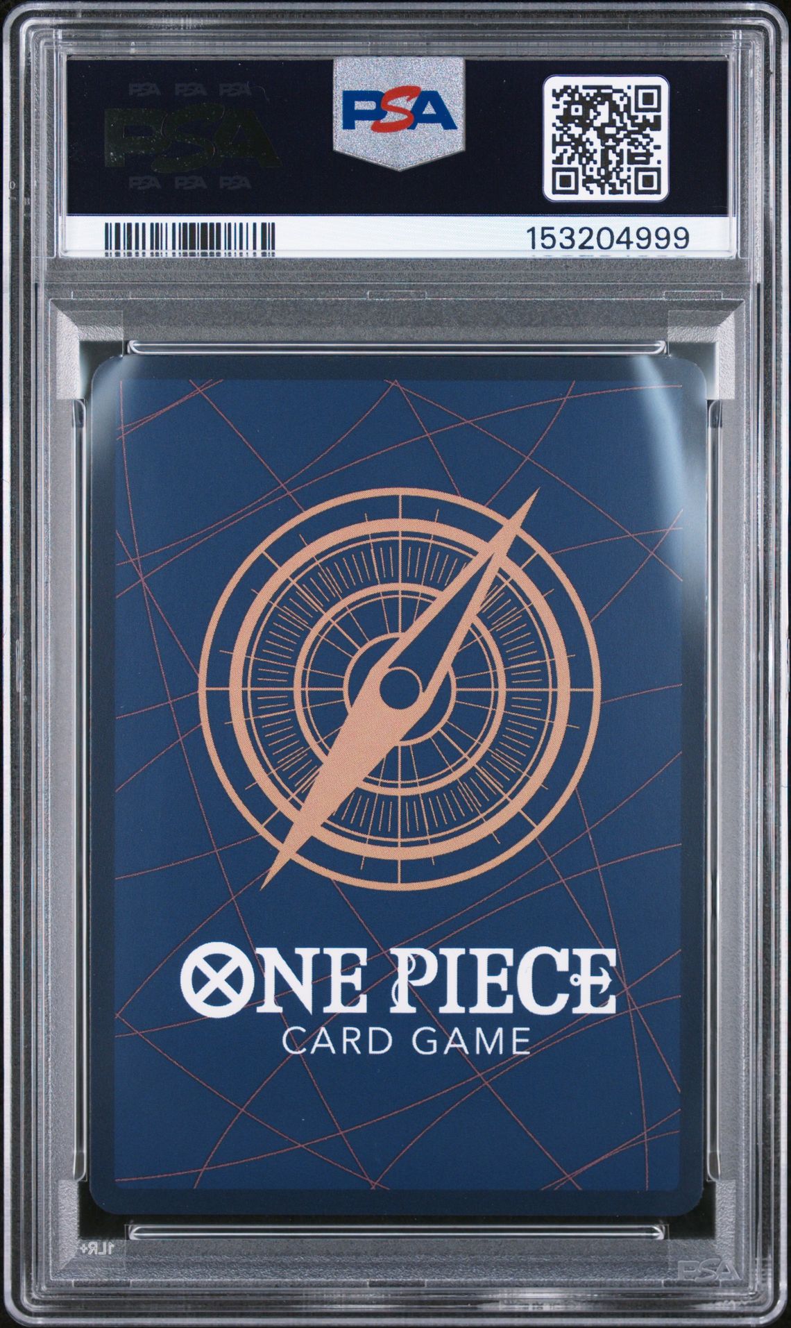2026 One Piece Op14-Eb04-The Azure Sea's Seven Nami #031 (Alternate Art) Gem Mt 10 back view - PSA certificate #153204999