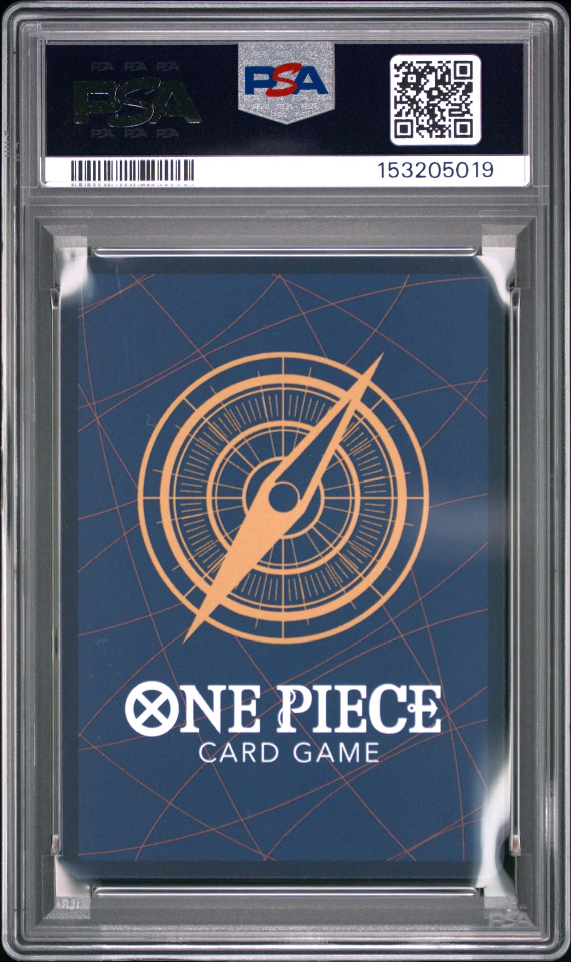2024 One Piece Op09-Emperors In The New World Monkey D. Luffy #119 (Alternate Art) Gem Mt 10 back view - PSA certificate #153205019