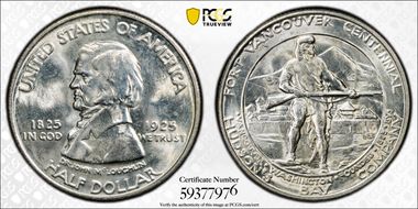 1925 50C Fort Vancouver MS65