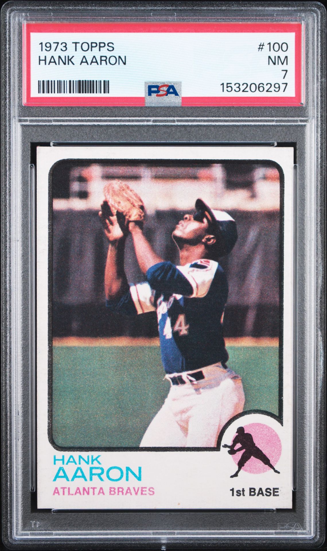 1973 Topps Hank Aaron #100 Nm 7 front
