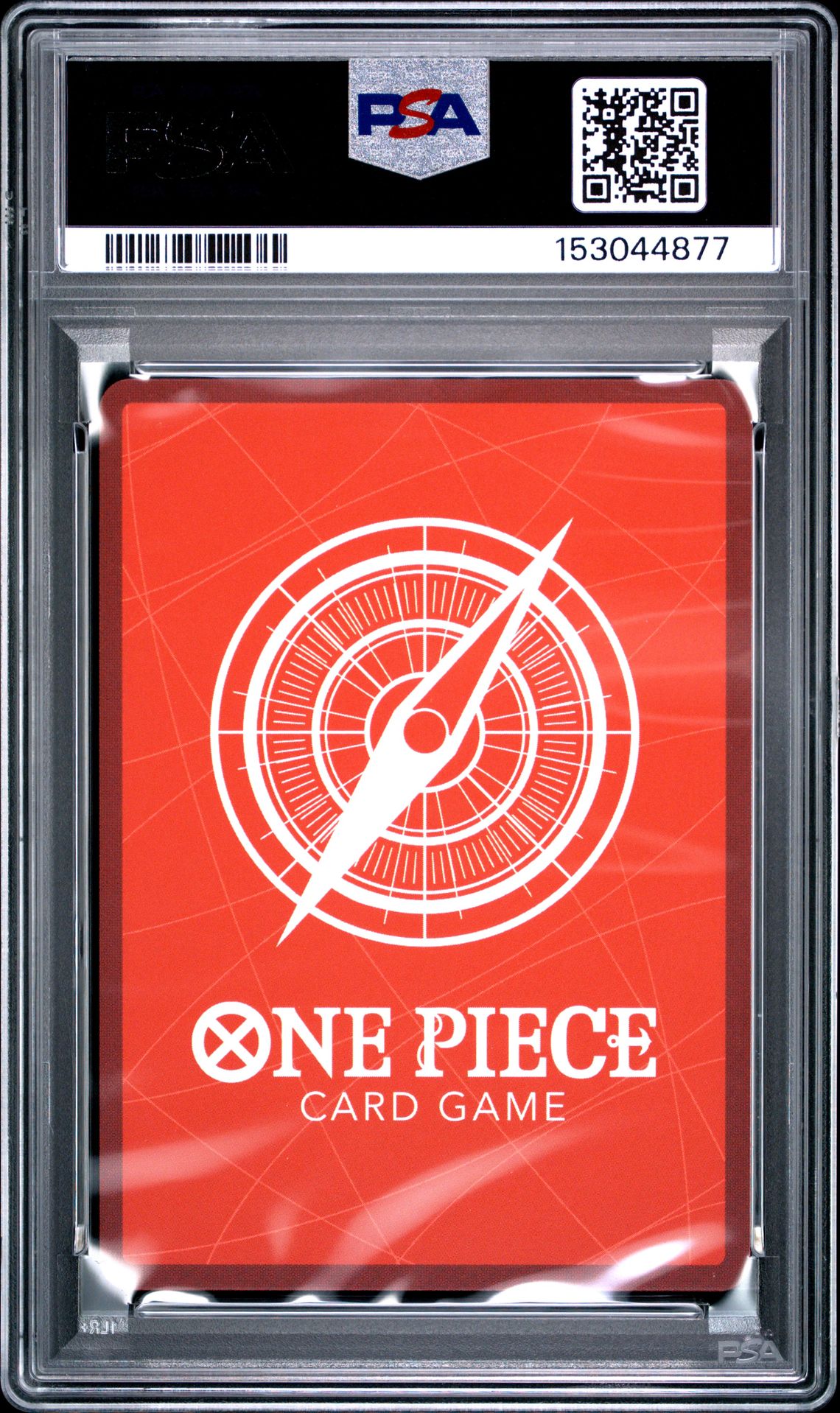 2025 One Piece Op13-Carrying On His Will Monkey D. Luffy #001 (Alternate Art) Gem Mt 10 back view - PSA certificate #153044877