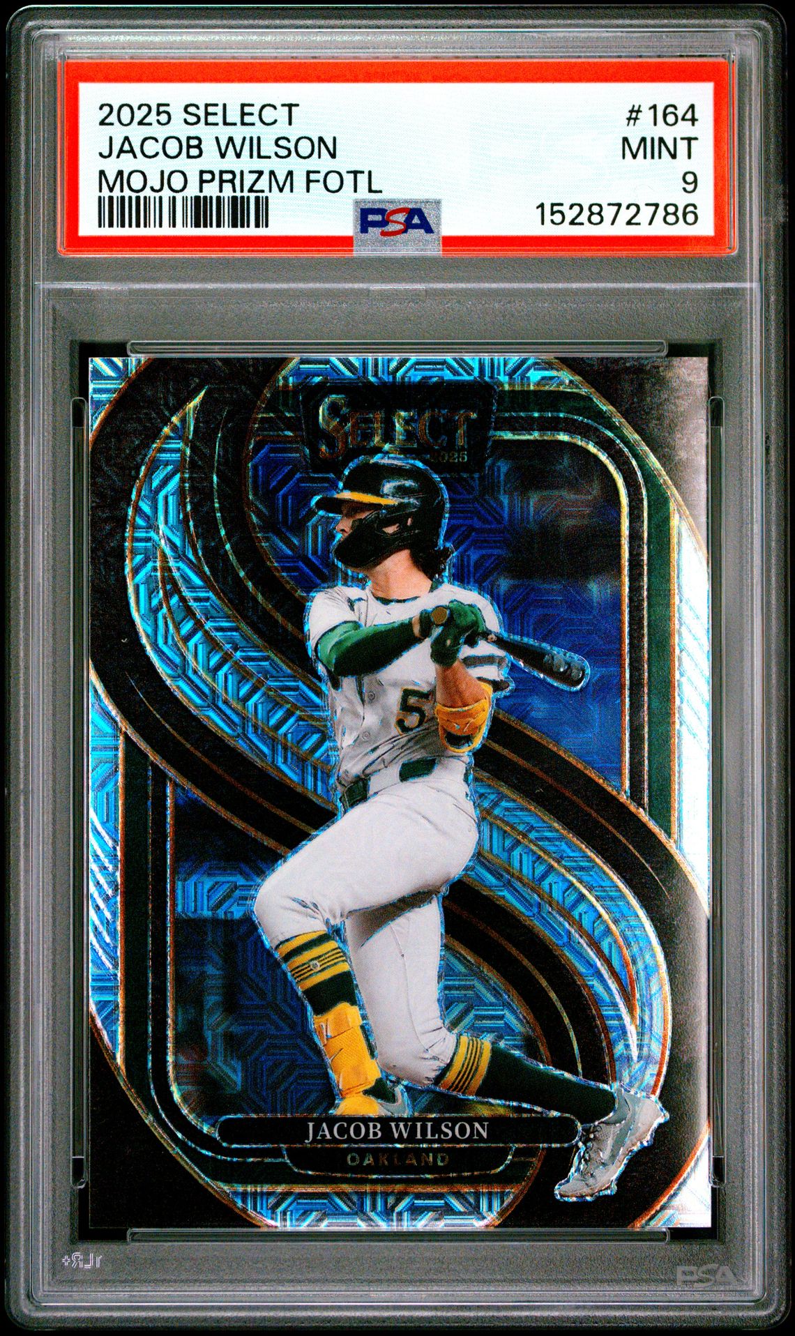 2025 Panini Select Jacob Wilson #164 (Mojo Fotl) Mint 9 front