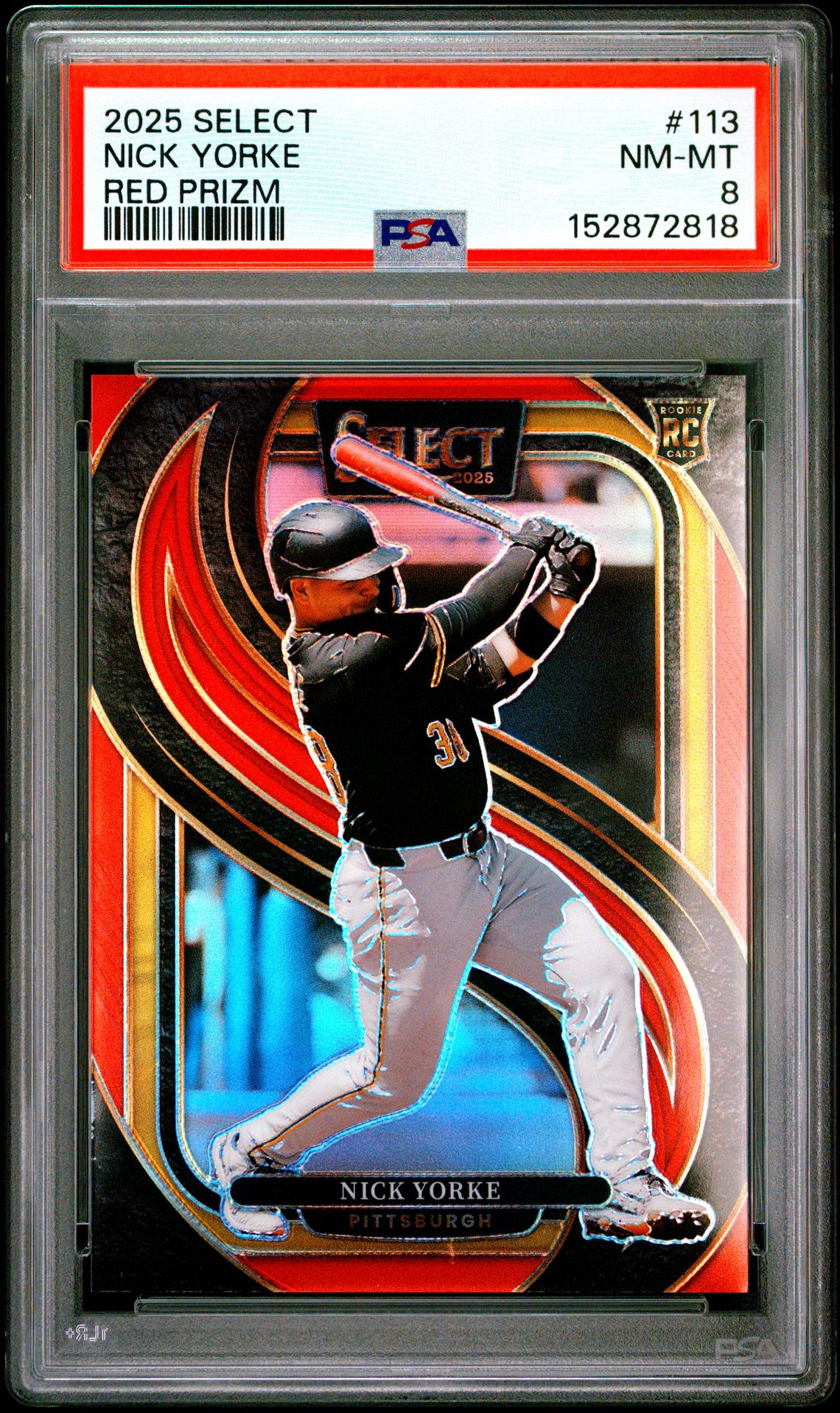 2025 Panini Select Nick Yorke #113 (Red Flash) Nm-Mt 8 front