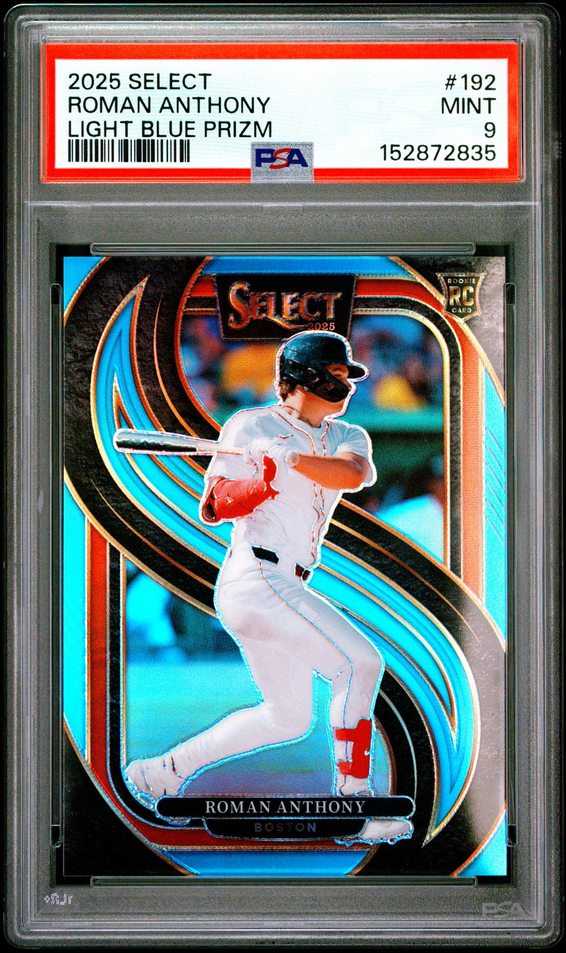 2025 Panini Select Roman Anthony #192 (Blue Prizm) Mint 9 front