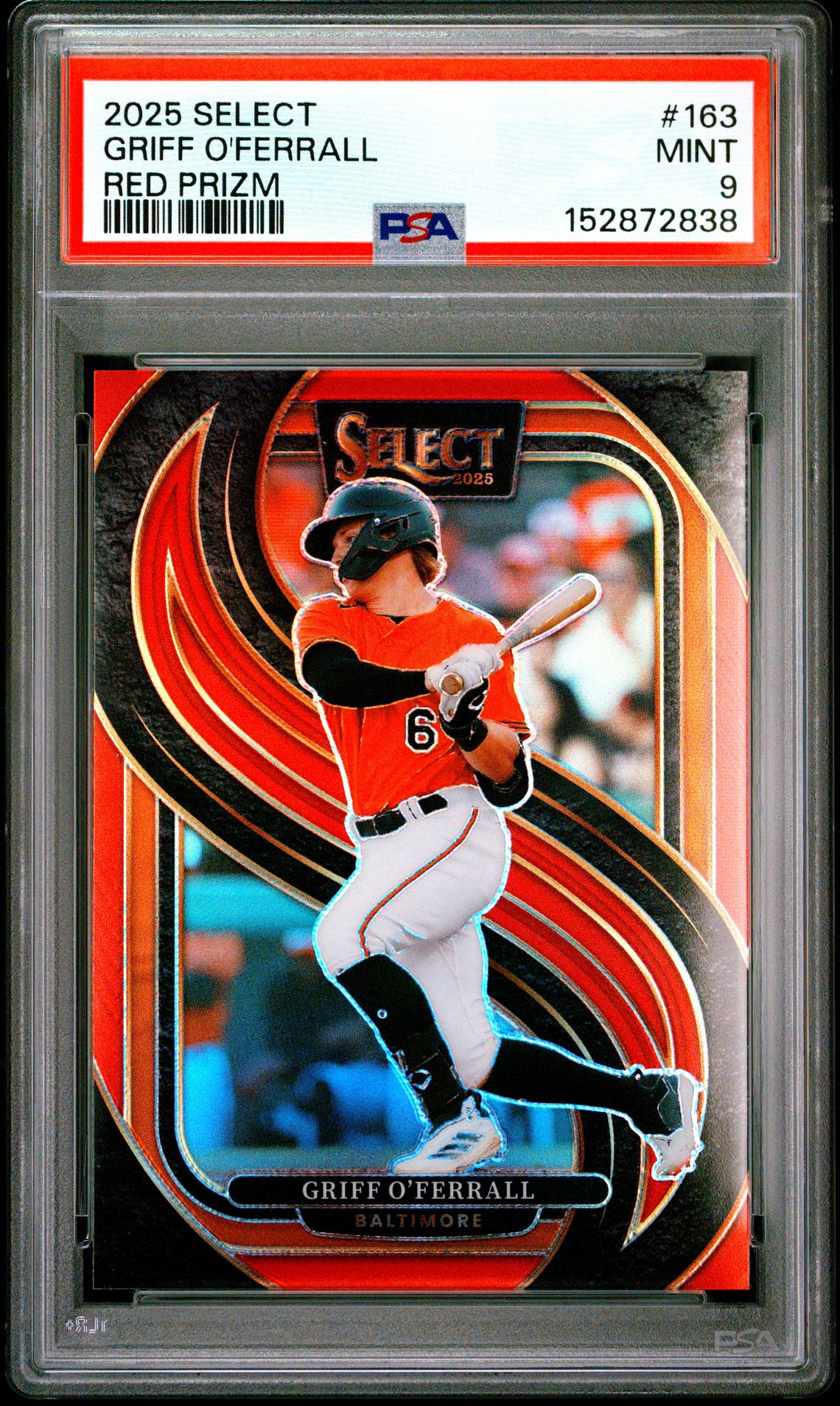 2025 Panini Select Griff O'ferrall #163 (Red Flash) Mint 9 front