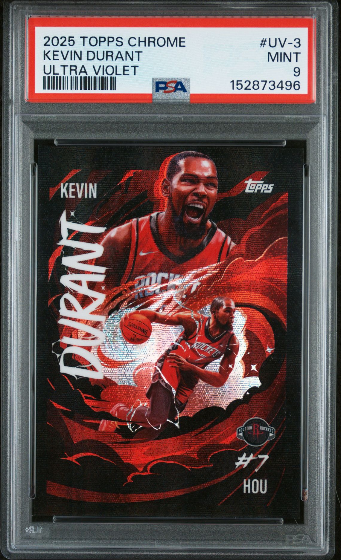 2025 Topps Chrome Ultra Violet Kevin Durant #Uv-3 Mint 9 front