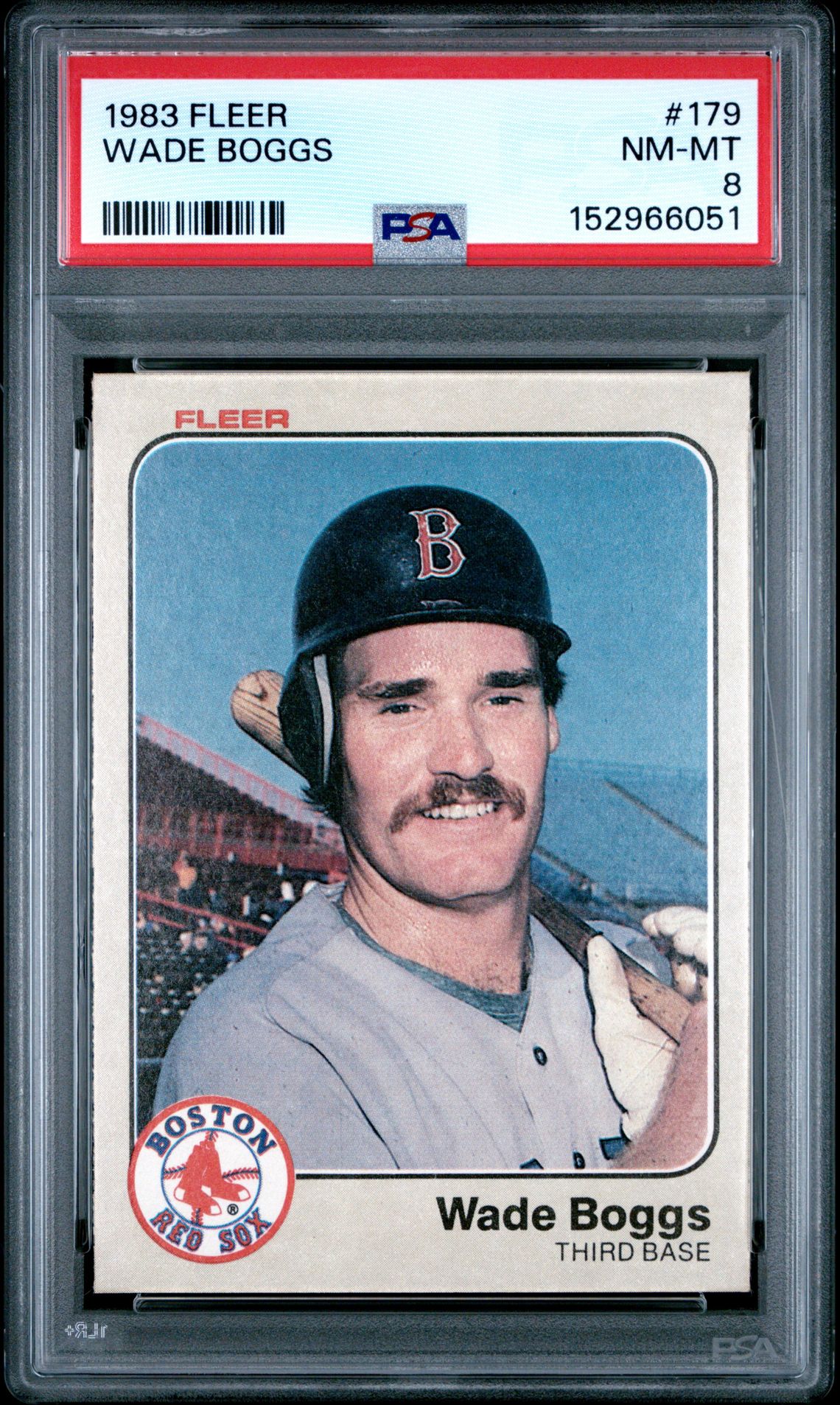 1983 Fleer Wade Boggs #179 Nm-Mt 8 front