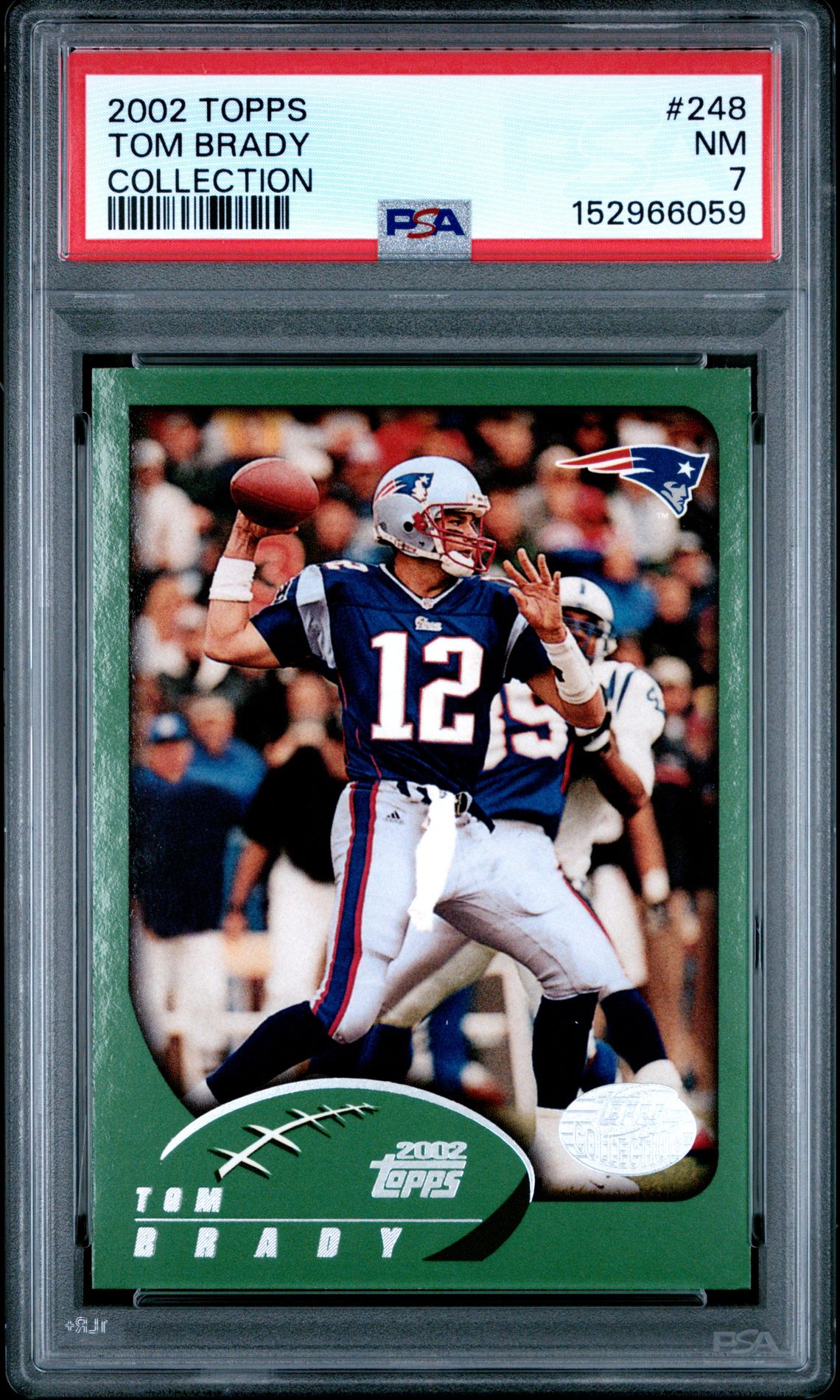 2002 Topps Tom Brady #248 (Collection) Nm 7 front