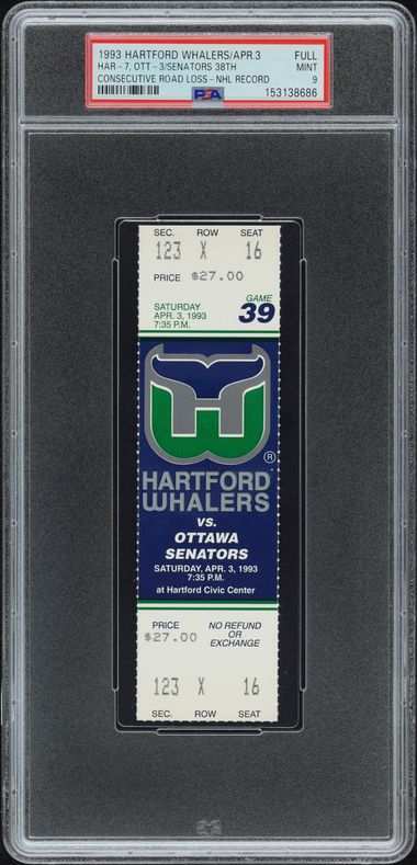 CONSECUTIVE ROAD LOSS-NHL RECORD