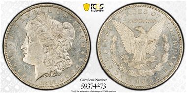 1891 $1 MS61PL