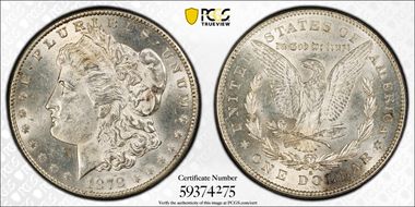 1878-S $1 MS62