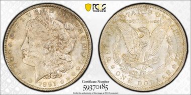 1891 $1 MS62