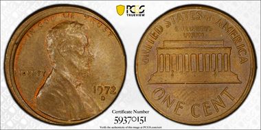 1972-D 1C AU58BN