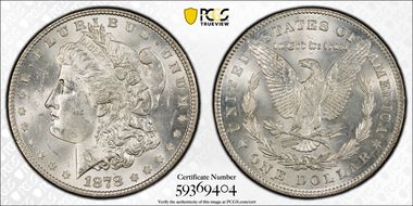 1878 7TF $1 Reverse of 1878 MS62