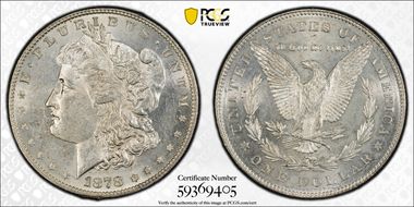 1878 7TF $1 R78, VAM 80, Weak LIB MS61