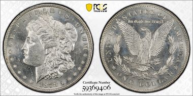 1878 7/8TF $1 VAM 34 MS62