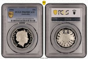 2006 50C KM-404 CuNi Dodecagon PR69DCAM