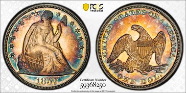 1857 $1 MS62