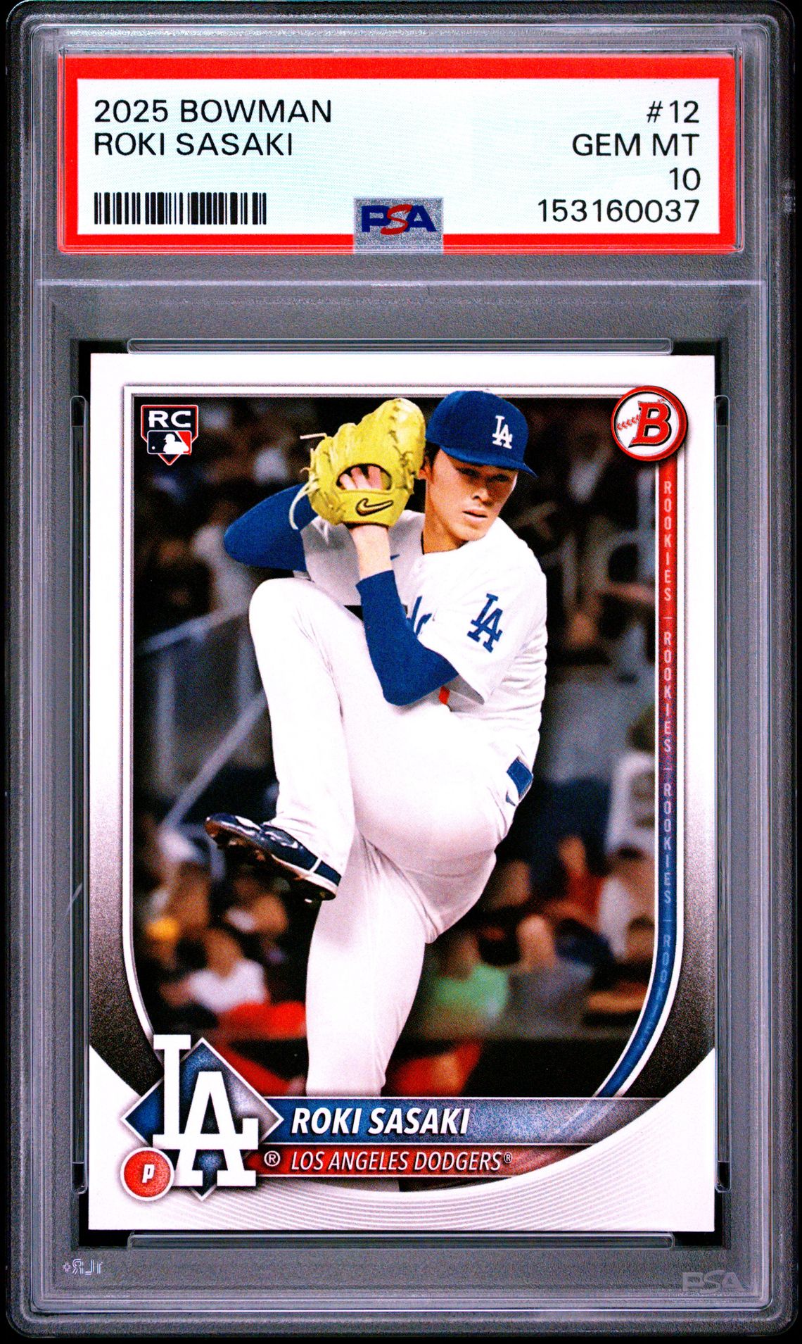 2025 Bowman #12 Roki Sasaki front