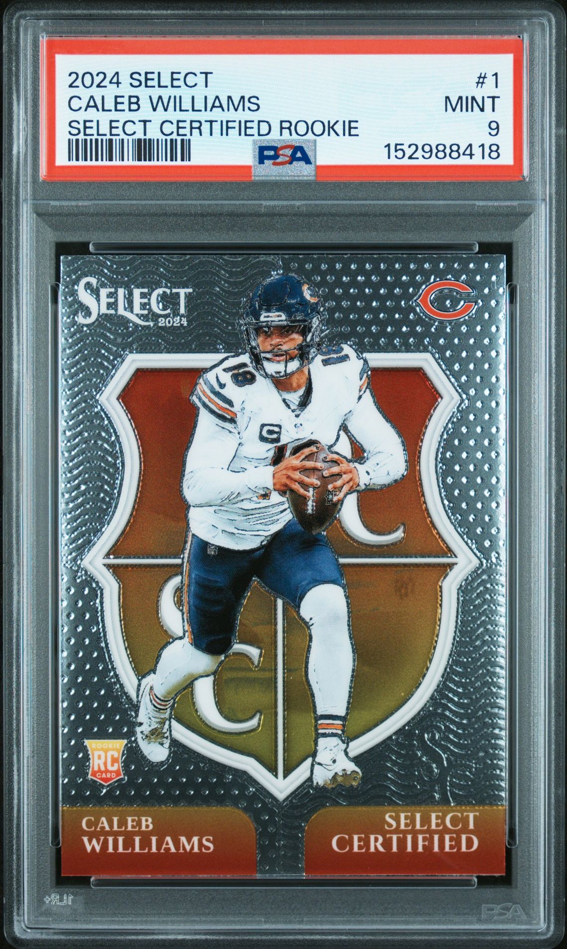 2024 Panini PANINI SELECT SELECT CERTIFIED ROOKIES #1 Caleb Williams front