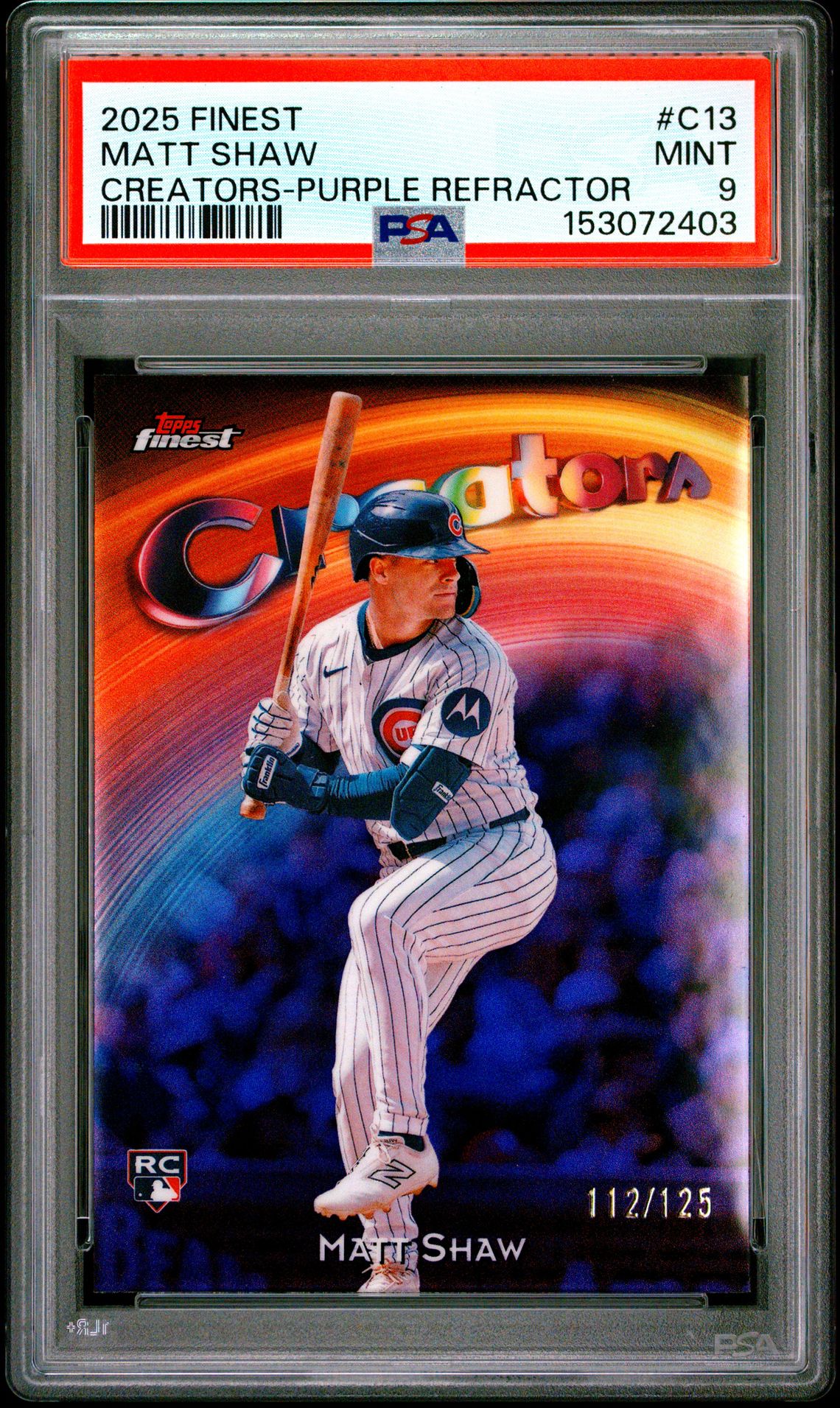 2025 Topps Topps Finest Creators #C13 Matt Shaw front