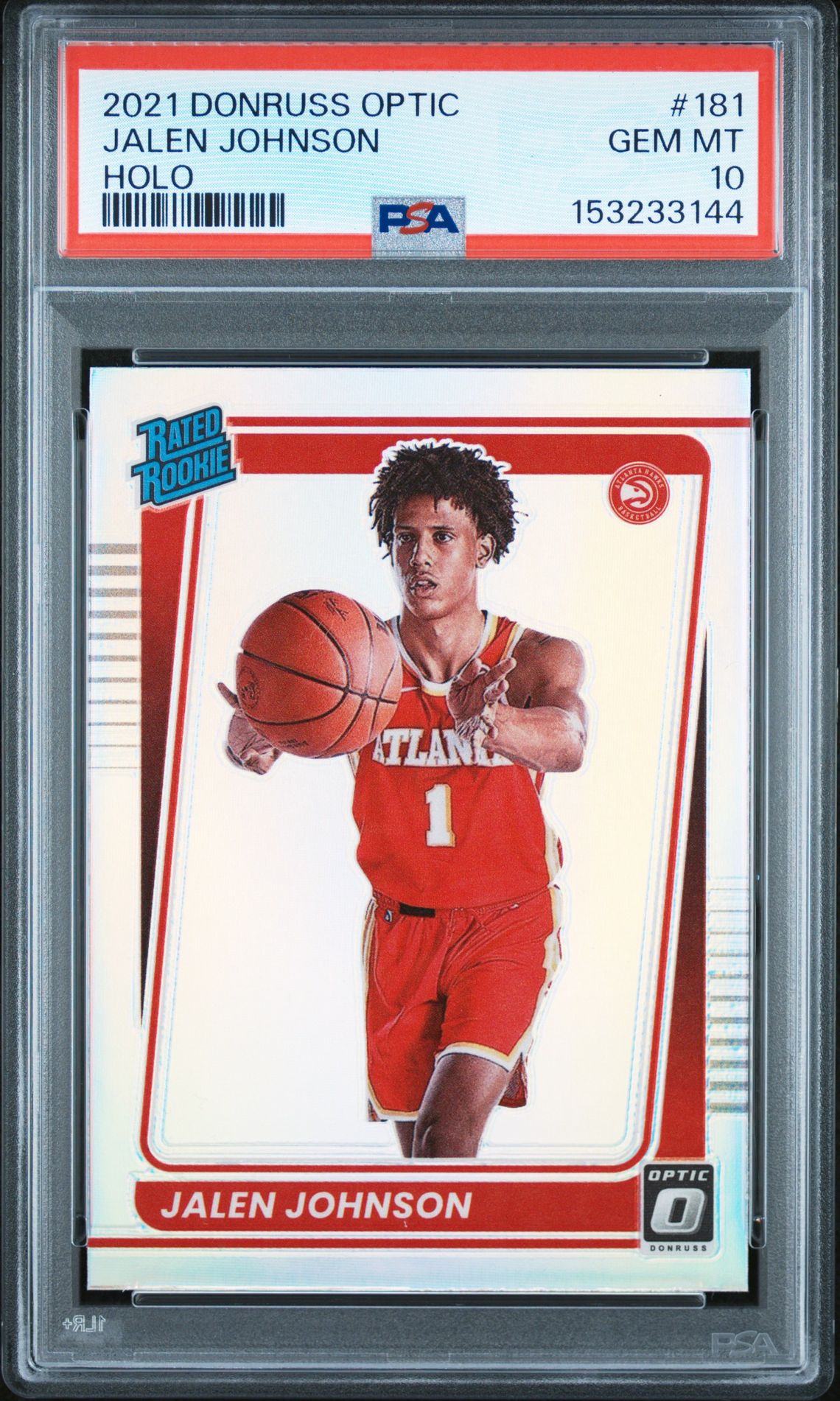 2021 Panini PANINI DONRUSS OPTIC HOLO #181 Jalen Johnson front