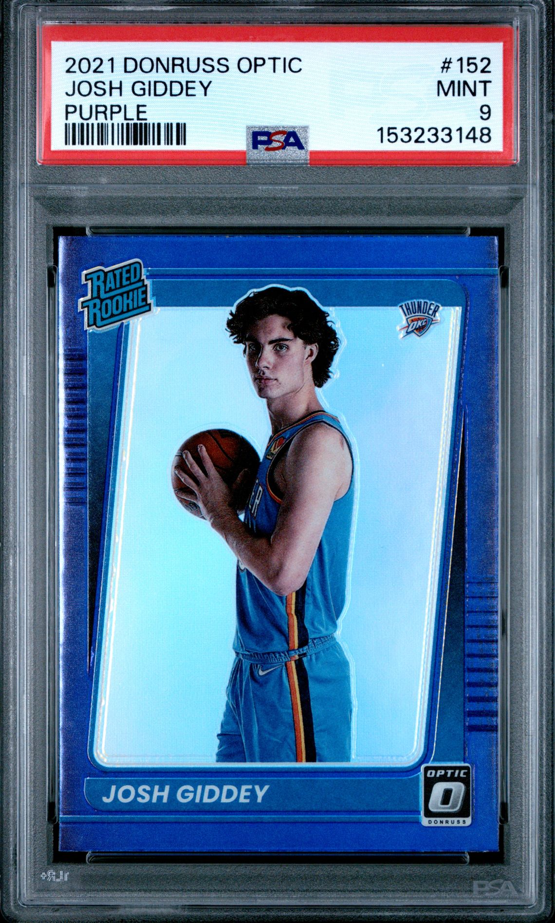 2021 Panini PANINI DONRUSS OPTIC PURPLE #152 Josh Giddey front