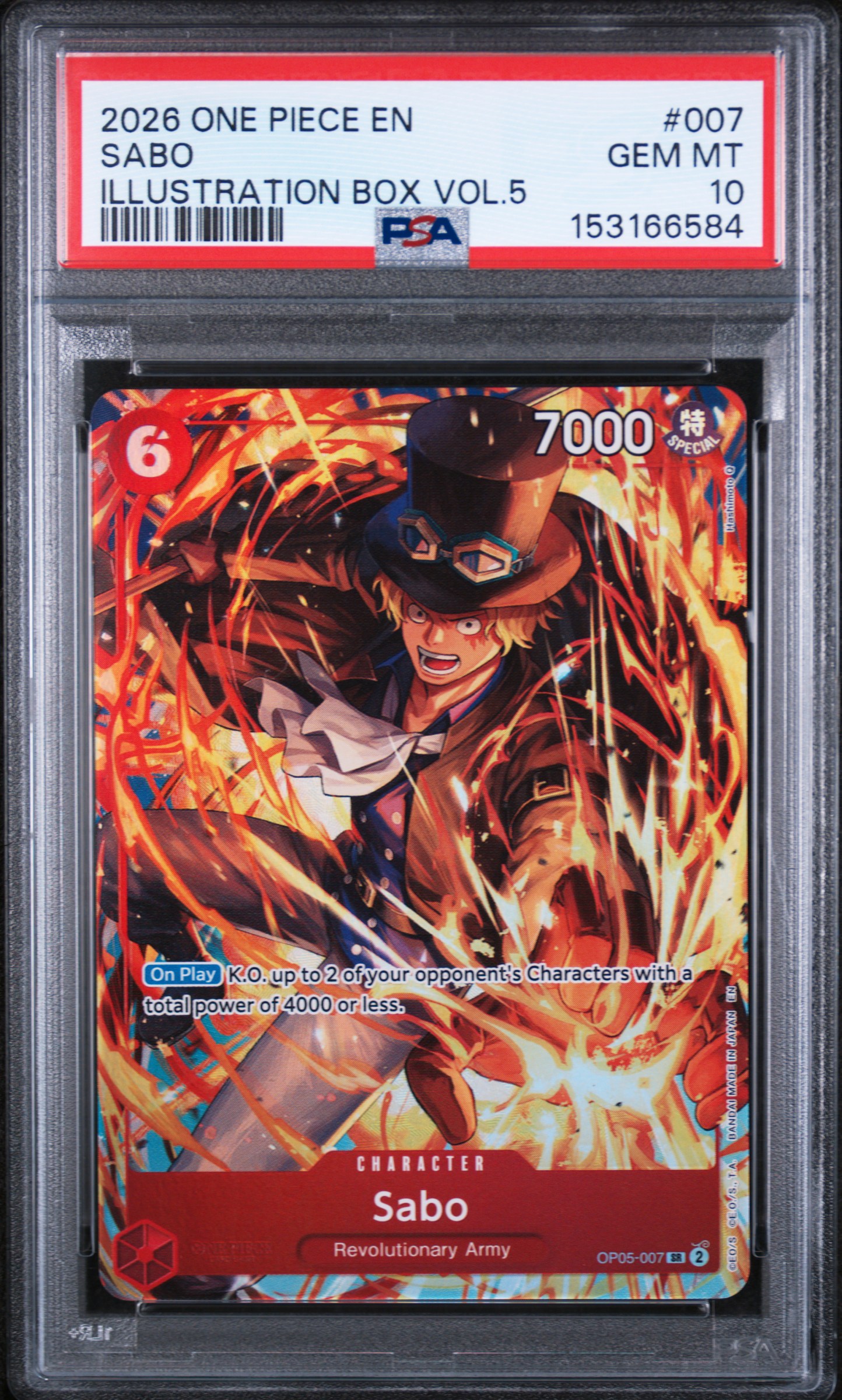 2026 #007 Sabo PSA 10 One Piece Promos