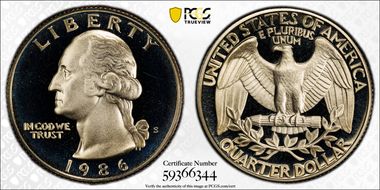 1986-S 25C PR69DCAM